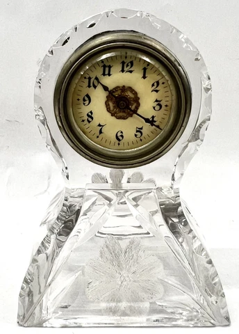 J.D. Bergen Cut Glass Clock - Circa 1900 Cover
