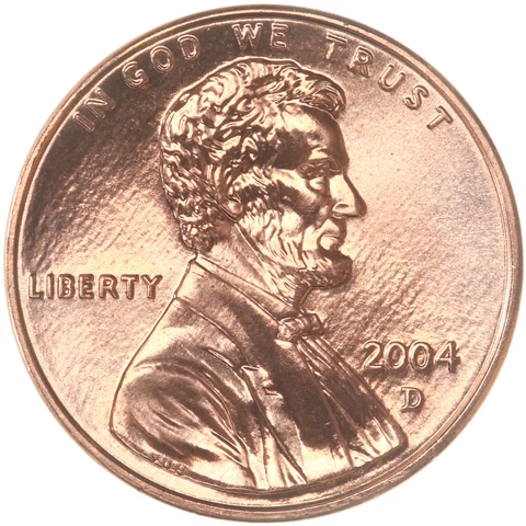 2004 D Lincoln Memorial Cent Gem BU Penny US Coin Cover