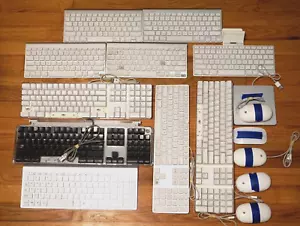 Wired & Wireless Apple Keyboards, Mice & Disc drive - Sold For Parts/As Is - Picture 1 of 9