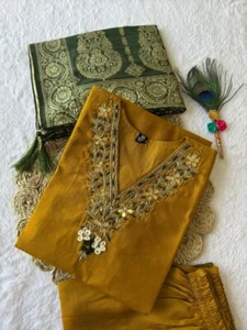 Pakistani Salwar Kameez Ready To Wear Dress Handwork Suits Wedding Party 3 Piece - Picture 1 of 12