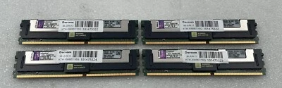 [LOT OF 4] Kingston KTH-XW667/16GB 8GB 2RX4 PC2-5300F Server Memory RAM - Image 1 of 4