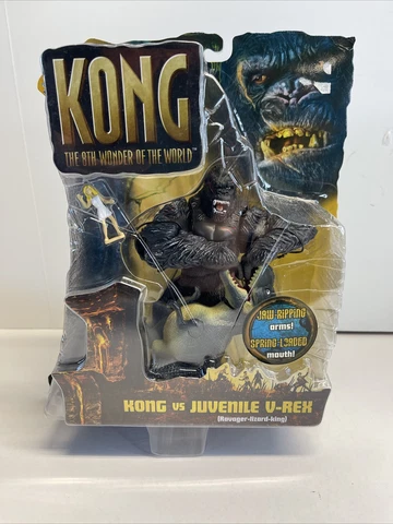 8th Wonder World Kong Vs Juvenile V-Rex Action Figure Playmates 2005 NIB Cover