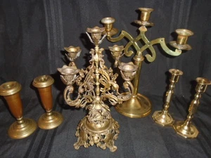 BRONZE & BRASS CANDLE STICK..HOLDER GROUP BUY 1 GET 5 FREE - Picture 1 of 11