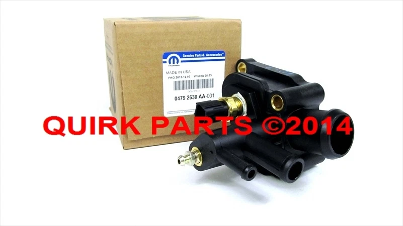 2001-2006 Chrysler Sebring Dodge Stratus Thermostat Housing MOPAR OEM 4792630AA - Image 1 of 1