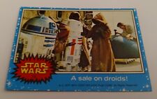 A Sale On Droids! VINTAGE 1977 Topps Star Wars Series 1 Blue Card #13 - MINT