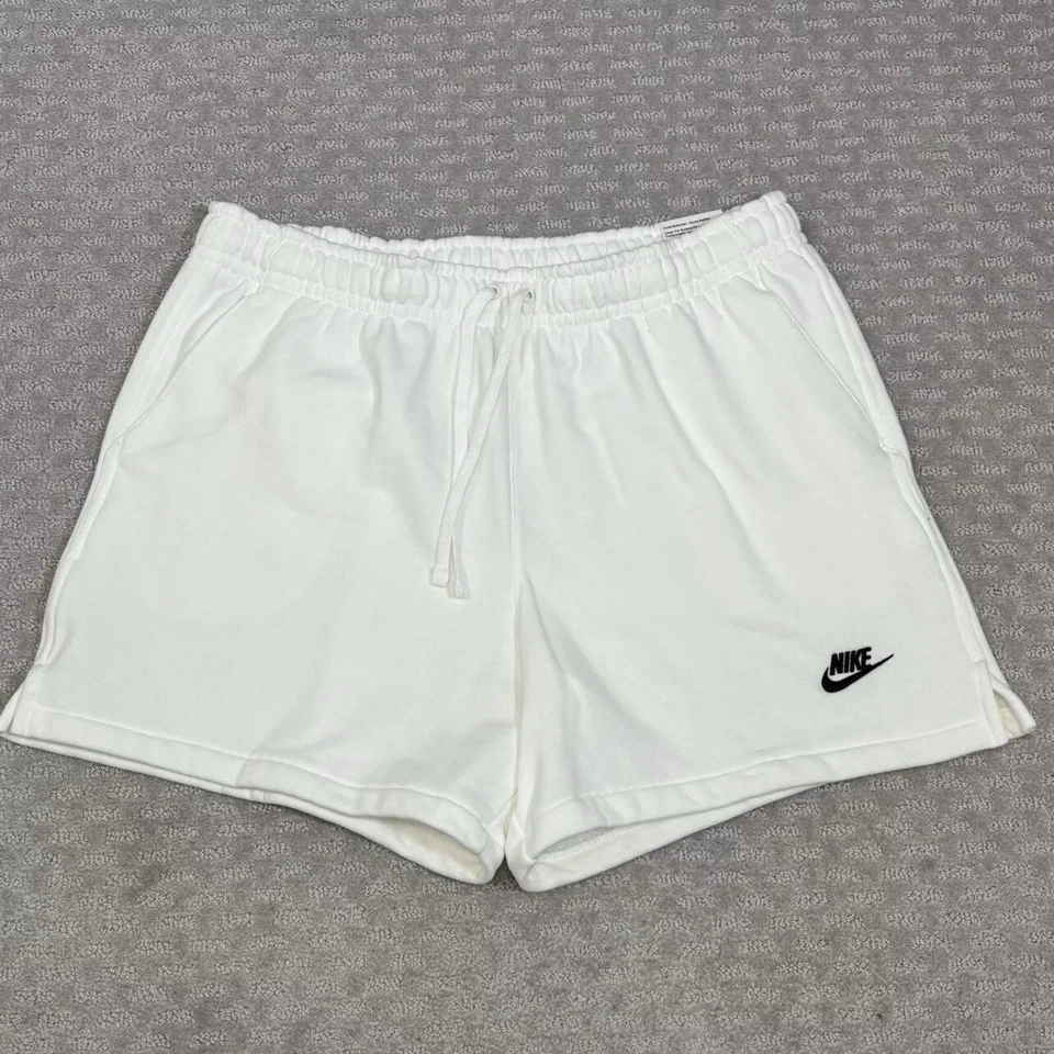 Nike Men's Club French Terry Flow White Sweat Shorts Size XL DX0731-100