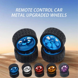 4x Pneumatici Ruota Metallo Ruote Rally per MJX 14302 14301 1/14 RC Auto Aggiornamento Ricambi - Foto 1 di 20
