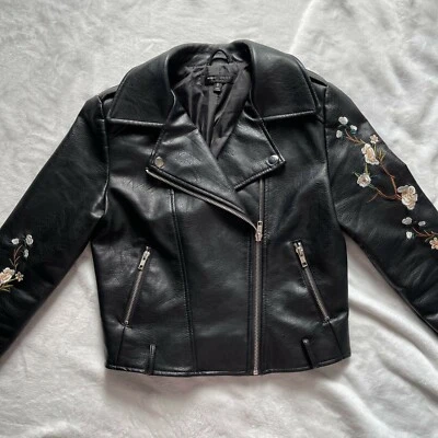 Chaqueta de cuero sintético bordada Romeo & Juliet S Foto 1 de 4