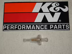 K&N Inline Fuel Filter, Hi Volume, For ¼” Fuel Line, Serviceable, for Harley (a) - Bild 1 von 2