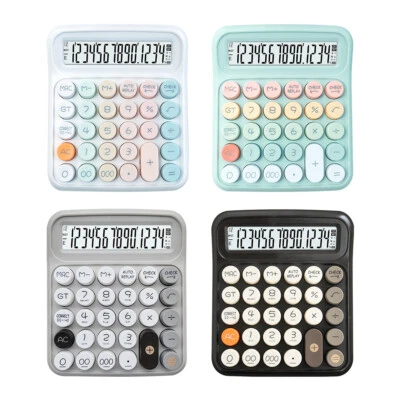 Desktop Calculator 14 Digit Large Solar  and LCD Display Big Button A6D3 - Image 1 of 4