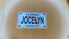 2" x 4" Mini Florida Metal License Plate with your name for bicycle or bike