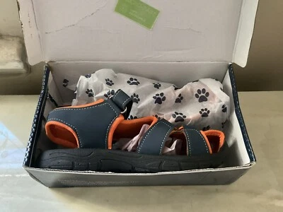 Rugged Bear Size Three Orange And Blue Boys Sandals With Straps - Image 1 of 4