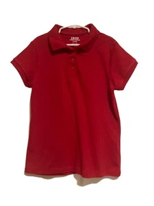 Izod Girl’s Golf Shirt Top Red Sz. L- 14 - Picture 1 of 4