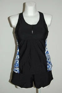 NEU - b.p.c. - GR. 40 - sportlicher Tankini schwarz-blau-weiss  - Bild 1 von 5