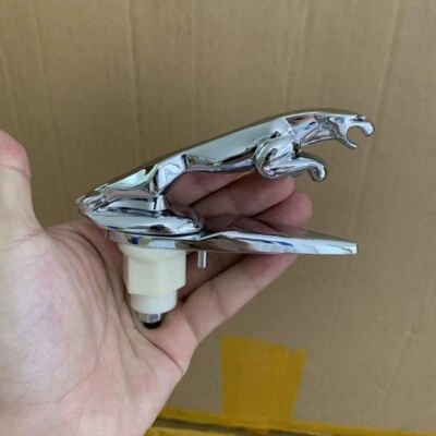 High-Quality Chrome Front Hood Ornament Emblem Leaping for Jaguar XJ/XF/F-TYPE - Image 1 of 4