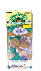 VTG CPK Cabbage Patch Kids 1984 LUNCH IS MY BAG Paper Lunch Bags (25 count) NOS - Picture 1 of 4