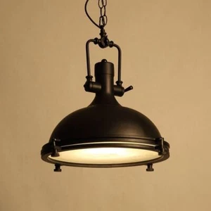 Lámpara colgante vintage retro industrial rústica jaula hierro lámpara colgante luz de techo Reino Unido - Imagen 1 de 6