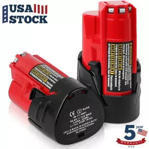 2 Packs 3.5Ah Replacement Battery for Milwaukee M12 12V 48-11-2420 48-11-2401 - Picture 1 of 1