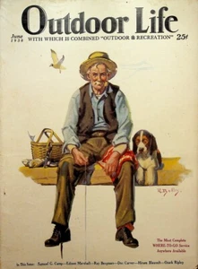 Outdoor Life June 1930 Hunting Fishing Dog Ozark Ripley Bolles Art - Picture 1 of 4
