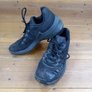 Scarpe da basket Nike Air Max Infuriate 852457-001 nere stringate da uomo taglia 9 - Foto 1 di 8