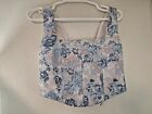 Yllw the label Blue/Pink Floral Summer Top Women's Small NWT