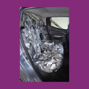 Mitsubishi L200 2015+ Camuflaje gris impermeable a medida cubierta de asiento trasero - Imagen 1 de 4