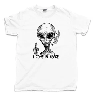 Because Aliens T Shirt Flying Saucer Abduction Ancient Spacecraft Martians Tee - Picture 1 of 16