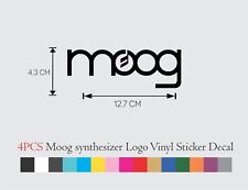 4 PCS Moog Music synthesizer logo Vinyl Decal Sticker 5 INCH SET