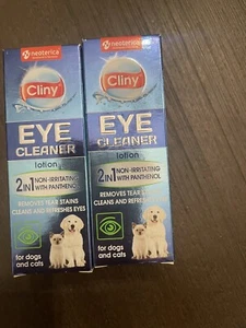 Cat Dog Eye Wash Drops Tear Stain Remover Cleaner Eye Infection Treatment X 2 - Picture 1 of 2
