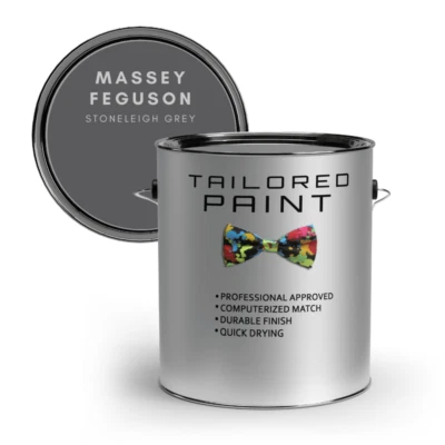TAILORED PAINT MASSEY FERGUSON STONELEIGH GREY Machinery 250ml 1K Enamel Direct Gloss