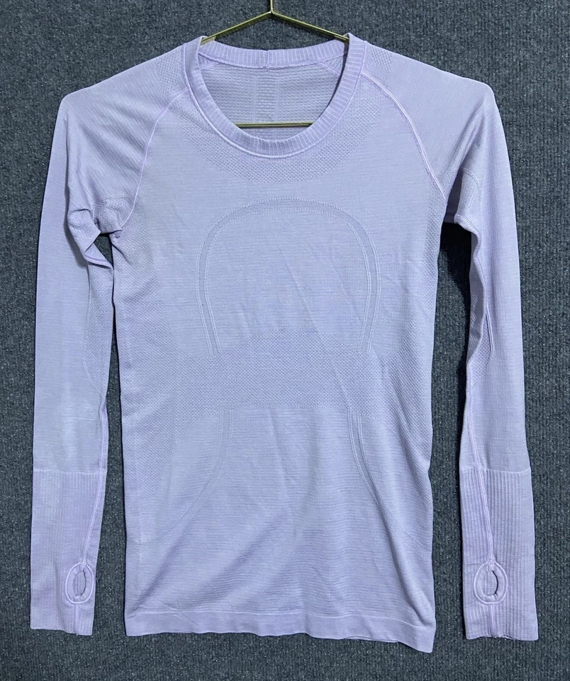 Lululemon Shirt Womens 6 Purple Swiftly Tech Long Sleeve Everyday Athleisure Run - Image 1 of 4