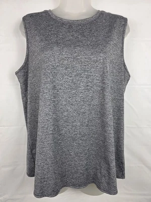 Camiseta sin mangas Athleta Foothill gris sin costuras con solapa trasera entrenamiento talla L Foto 1 de 4