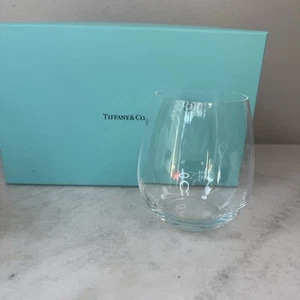 TIFFANY&Co. Tiffany Pair Glass Rocks Glass Whisky Glass Tumbler With Box Unused - Picture 1 of 7