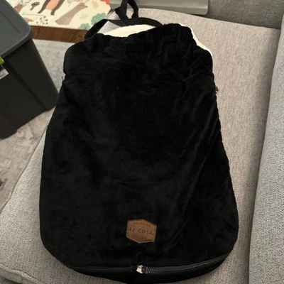 JJ Cole BundleMe Black Fleece Car Seat Cover - Image 1 of 4