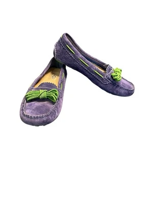 UGG Australia 1003739 Meena Driving Moccasins Blue Slip On Shoes Women's 6 - Image 1 of 4