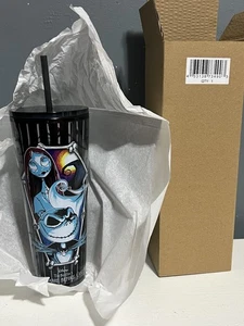L'incubo prima di Natale 24 oz. Bicchiere da viaggio Starbucks® con cannuccia (nuovo) - Foto 1 di 2