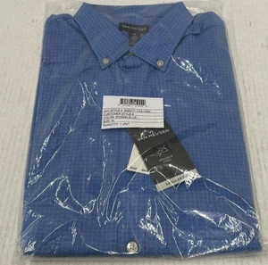 Van Heusen blaues Hemd mit Knopfleiste (versiegelt) Medium kostenloser Versand - Bild 1 von 5