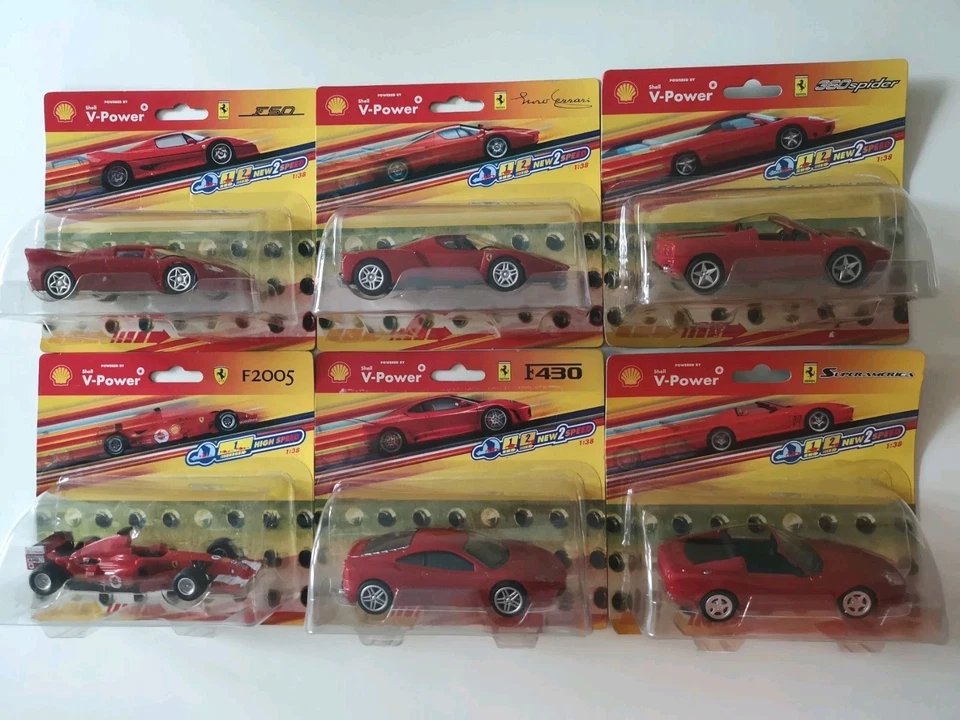 6 Ferrari-Modelle Shell V-Power, originalverpackt - Bild 1 von 4