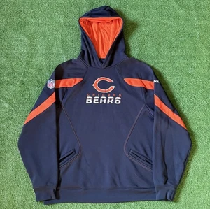 Reebok On Field Chicago Bears Hoodie Sweatshirt Herren Large blau orange 90s NFL - Bild 1 von 7