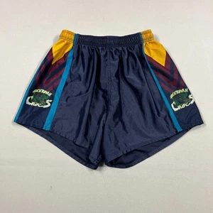 Beerwah Crocs Footy Shorts Vintage Kombat Blue QLD Lightweight Mens XL W36 - Imagen 1 de 10