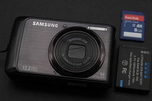 Samsung Digital Camera PL55 12.2MP Black Tested - Picture 1 of 5