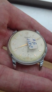 Cristina SUBSECONDS AS 1130 HAND-WINDING VINTAGE WATCH MONTRE 60´s UHR SWISS - Imagen 1 de 12