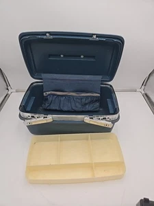 Vtg 60s Samsonite Saturn 400 Blue Train Vanity Case - Picture 1 of 9