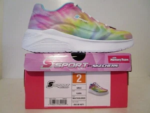 Sneakers S Sport By Skechers Ragazze ILara Tie-Dye Performance Multicolore Taglia 2 - Foto 1 di 6