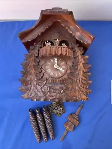Vintage 90s M.I. Hummel and Danbury Mint German Musical Cuckoo Clock - Picture 1 of 12