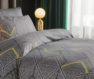 Juego de edredón LAZZARO, juego de cama con fundas nórdicas sin planchar, 2 piezas - INDIVIDUAL - Imagen 1 de 1