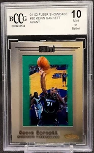 2001-02 Fleer Showcase KEVIN GARNETT AVANT CARD MVP BCCG 10 *Scratch on Case* - Picture 1 of 4