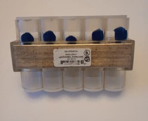 BURNDY BIBD3505 ALUMINUM MULTI-TAP CONNECTOR, CLEAR, 5 PORT,10 AWG-350,FREE SHIP - Picture 1 of 4