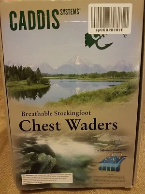 NIB Men's Caddis Chest Waders CA9905W Size MSS Breathable Stockingfoot - Image 1 of 4