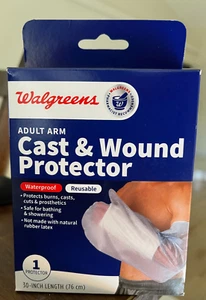 Walgreens Adult Arm Cast & Wound Protector 30 inch Length Reusable & Waterproof - Picture 1 of 2